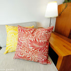 ウィリアムモリス クッションカバー ラークスパー Larkspur アップリコット・レッド 45X45cm