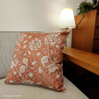 ウィリアムモリス クッションカバー ワイルドチューリップ Wild Tulip ピーチ 45X45cm