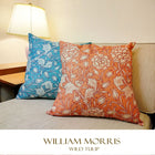 ウィリアムモリス クッションカバー ワイルドチューリップ Wild Tulip ピーチ 45X45cm