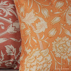 ウィリアムモリス クッションカバー ワイルドチューリップ Wild Tulip オレンジ 45X45cm