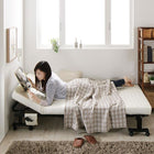 折りたたみベッド セミシングル完成品 組立不要 コンパクト ショート丈