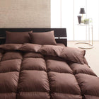 布団 8点セット ベッドタイプ シングル8点セット 抗菌防臭 9色 高機能中綿 モカブラウン