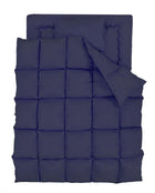 羽根布団8点セット ベッドタイプ&和タイプ シングル8点セット 3年保証 新20色 ベッドタイプ/シングル/ミッドナイトブルー