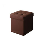 収納スツール ボックス おしゃれ スツール ベーシック生地 1人掛け PVCブラウン