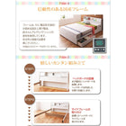 照明・ 収納ベッド 国産ポケットコイルマットレス シングル