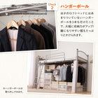 高さが選べる宮付きパイプロフトベッド ロータイプ シングル