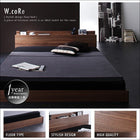 フロアベッド スタンダードボンネルコイルマットレス セミダブル