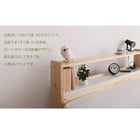 北欧デザインコンセント付きすのこベッド スタンダードポケットコイルマットレス シングル