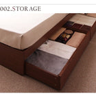 収納ベッド スタンダードポケットコイルマットレス セミダブル