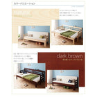 ソファベッド 3人掛け コンパクト 横幅伸縮 天然木すのこ マットレス付き