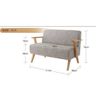 北欧スタイルデザインソファ 2人掛け