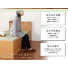 お客様組立 モダン畳チェストベッド 中国産畳 ベッドガードなし セミダブル