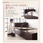 収納畳ベッド 照明・棚付きガス圧式跳ね上げ 国産タイプ 縦開き・ベッドガードなし セミダブル 深さラージ