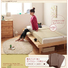 ベッド ショート丈 北欧デザインスタンダードポケットコイル フルレイアウト セミシングル フレーム幅80