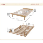 ベッド ショート丈 北欧デザインスタンダードポケットコイル ステージ セミシングル フレーム幅100