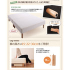 マットレスベッド 分割式 移動ラクラク 専用敷パッドセット ボンネルコイルマットレスタイプ ダブル 脚15cm
