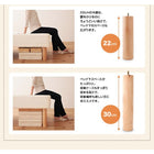 マットレスベッド 分割式 移動ラクラク 専用敷パッドセット ボンネルコイルマットレスタイプ シングル 脚30cm