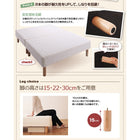 マットレスベッド 分割式 移動ラクラク 専用敷パッドセット ポケットコイルマットレスタイプ セミダブル 脚15cm
