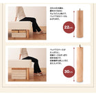 マットレスベッド 分割式 移動ラクラク 専用敷パッドセット ポケットコイルマットレスタイプ クイーン 脚22cm