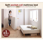 マットレスベッド 分割式 移動ラクラク 専用敷パッドセット ポケットコイルマットレスタイプ シングル 脚30cm