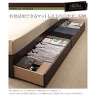 ベッド 収納付 シングル プレミアムボンネルコイルマットレス付き