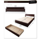 ベッド 収納 シングル プレミアムポケットコイルマットレス付き