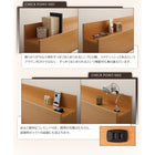 ベッド 収納付 シングル スタンダードポケットコイルマットレス付き