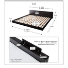 大型フロアベッド スタンダードボンネルコイル クイーン(Q×1)