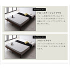 すのこベッド スタンダードボンネルコイル フルレイアウト ダブル フレーム幅140