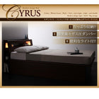 お客様組立 ガス圧式跳ね上げ収納ベッド スタンダードポケットコイルマットレス シングル 深さラージ