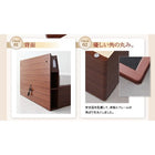 お客様組立 ガス圧式跳ね上げ収納ベッド スタンダードポケットコイルマットレス セミダブル 深さラージ