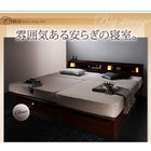 お客様組立 ガス圧式跳ね上げ収納ベッド スタンダードポケットコイルマットレス セミダブル 深さラージ