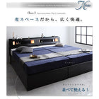お客様組立 ガス圧式跳ね上げ収納ベッド スタンダードボンネルコイルマットレス セミシングル 深さラージ