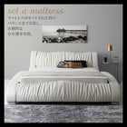 高級レザー・ベッド 国産カバーポケットコイル ダブル