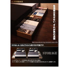 ベッド 収納 シングル 国産カバーポケットコイルマットレス付き