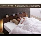 ベッド 収納付 ダブル スタンダードポケットコイルマットレス付き