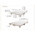 マットレスベッド セミシングル すのこ 脚付きマットレス ボトムベッド スタンダードポケットコイル ベッド 脚15cm