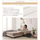 マットレスベッド セミダブル すのこ 脚付きマットレス ボトムベッド スタンダードポケットコイル ベッド 脚15cm