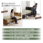 畳ベッド シングル棚・照明・ 引出2杯付 シングル ベッド