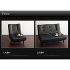 ソファ レザー 2人掛け ハイバック コイルソファ ソファー