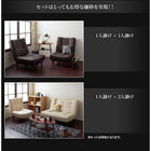 ソファ 2点セット 1人掛け+2人掛け ハイバック コイルソファ