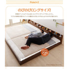 連結ベッド キング ボンネルコイル ロング丈