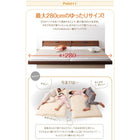 連結ベッド ダブル 国産ポケットコイル ダブル ベッド ロング丈