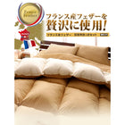 羽根布団10点セット 和タイプ ダブル10点セット フランス産フェザー