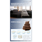 敷布団×フランス産フェザー羽根布団8点セット ボリュームタイプ シングル8点セット