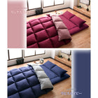 敷布団×フランス産フェザー羽根布団8点セット 極厚ボリュームタイプ セミダブル8点セット