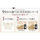 羽毛布団 セミダブル ベッドタイプ 8点セット 9色 羽毛布団 ダック