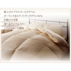 羽毛布団 ダブル10点セット ベッドタイプ ポーランド産 ホワイトダック90% ロイヤルゴールドラベル