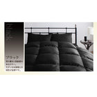 グースダウン93% シングル 羽毛布団 8点セット 日本製 ウクライナ産ロイヤルゴールドラベル ベッドタイプ