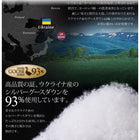 羽毛布団 8点セット 日本製 ウクライナ産ロイヤルゴールドラベル ベッドタイプ グースダウン93% セミダブル